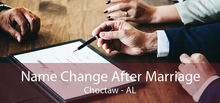  Name Change After Marriage Choctaw - AL