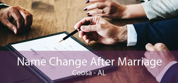  Name Change After Marriage Coosa - AL