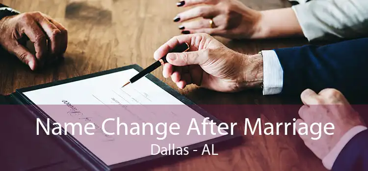  Name Change After Marriage Dallas - AL