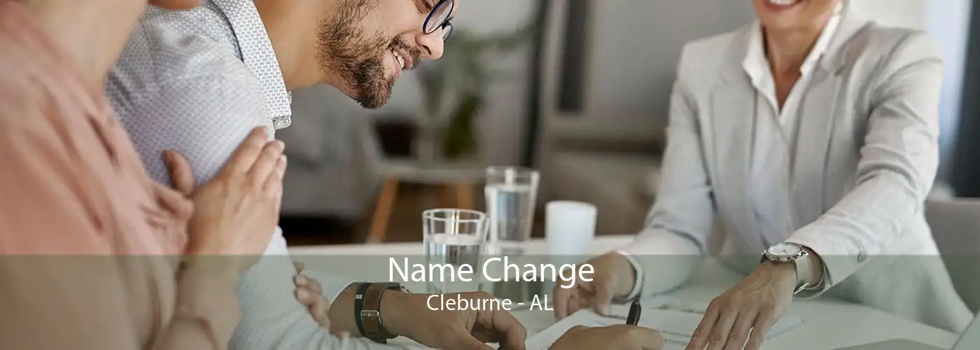  Name Change Cleburne - AL